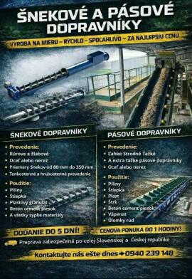 Muut laitteet Strojtatry |  Sahauskoneet | Puutyökoneet | Juraj polovka šneky výroba 